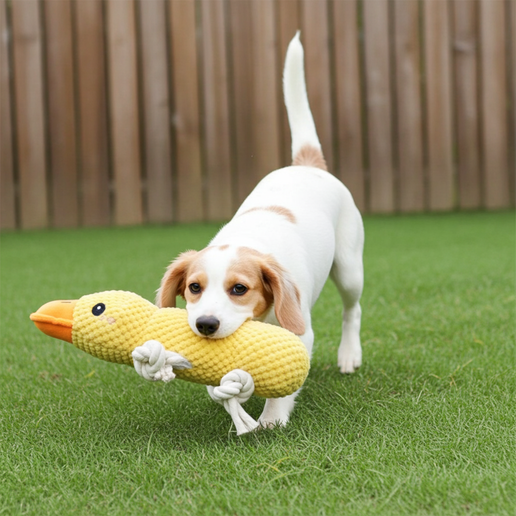 Chewing And Teeth-cleaning Plush Pet Toy With Sound
